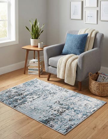 Blue Leipzig Rug