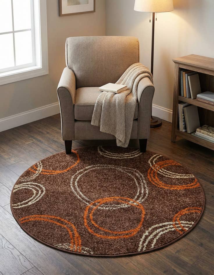 Detail image of 3' 3 x 3' 3 Harvest Round Rug