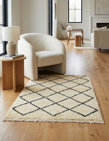 3' 6 x 4' 8 Hand Knotted Moroccan Wool Rug