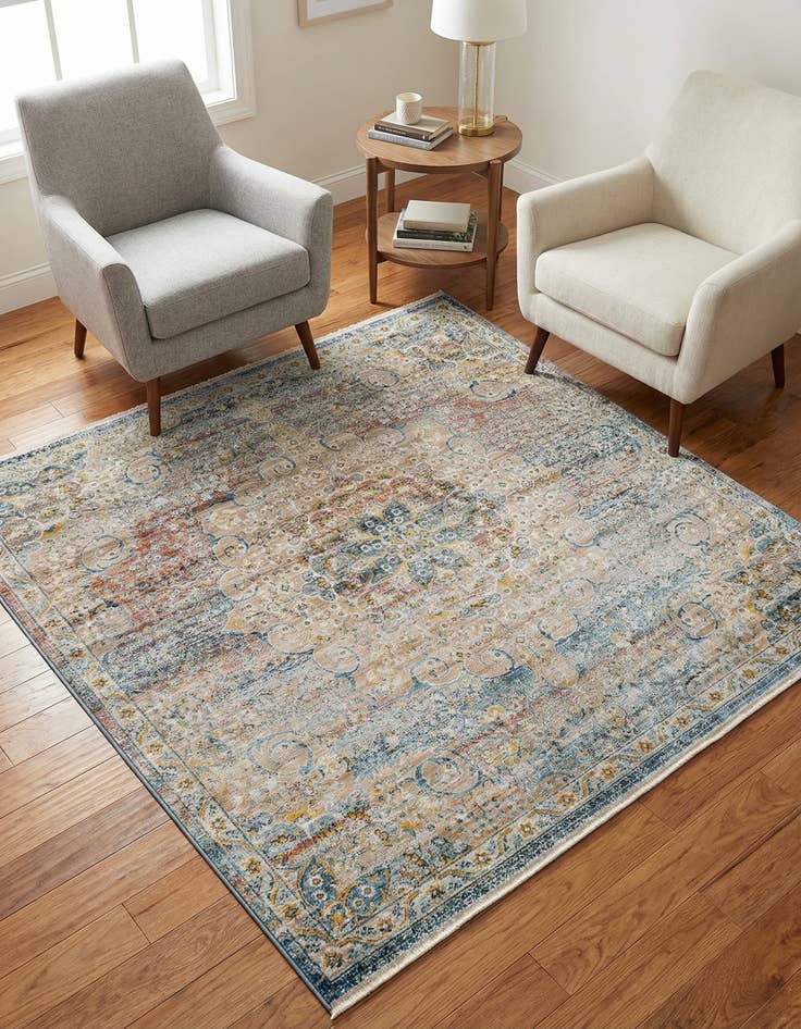 Detail image of 6' x 6' Newport Square Rug