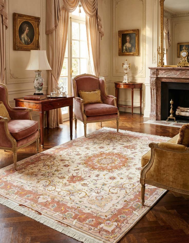 Detail image of 5' 1 x 7' 1 Tabriz Rug