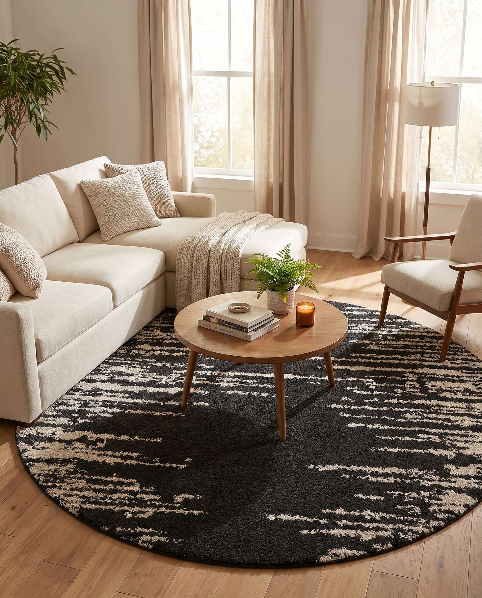 8' x 8' Serenity Shag Round Rug