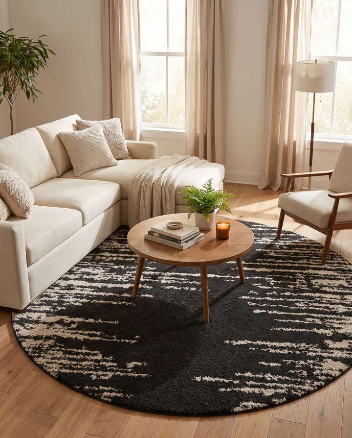 8' x 8' Serenity Shag Round Rug