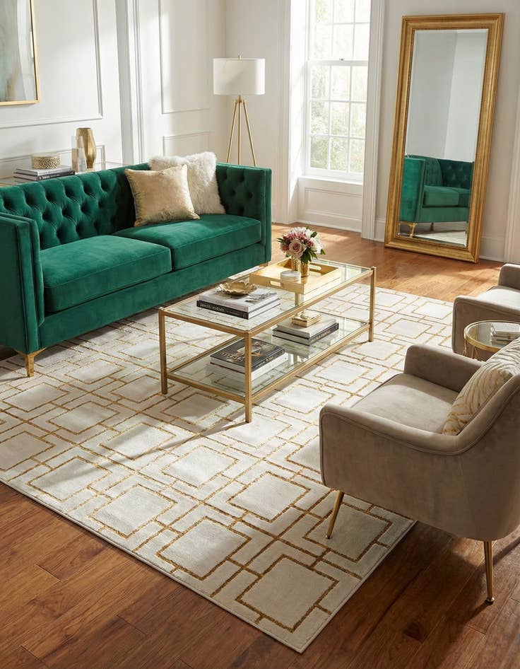 Detail image of 7' 10 x 10' Marilyn Monroe&trade; Glam Deco Rug