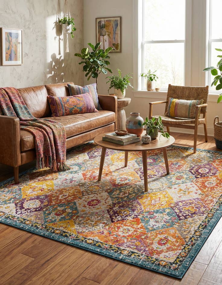 Detail image of 7' 10 x 7' 10 Madeline Square Rug