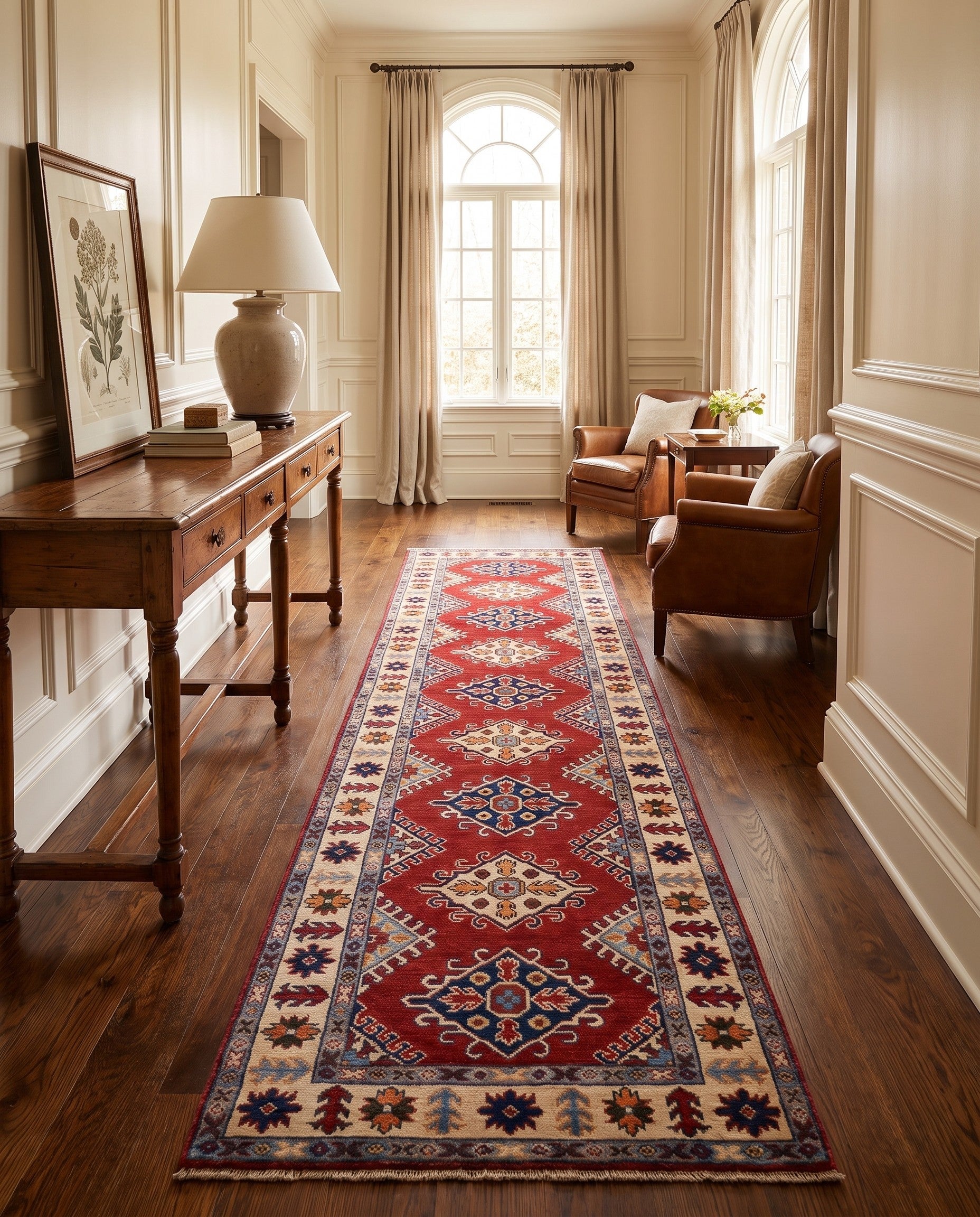 2' 9 x 10' 1 Hand Knotted Kazak Runner Rug