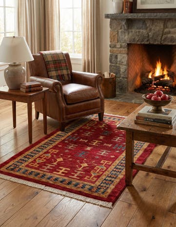 3' 5 x 5' 1 Hand Knotted Ziegler Wool Rug