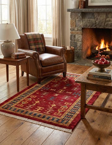 3' 5 x 5' 1 Hand Knotted Ziegler Wool Rug