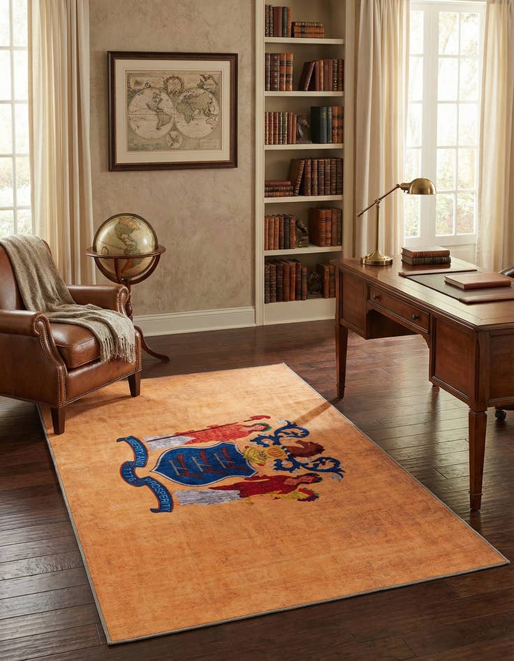 Detail image of 5' x 7' New Jersey The Flag Collection Rug