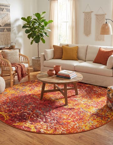 8' x 8' Washable Hyacinth Round Rug