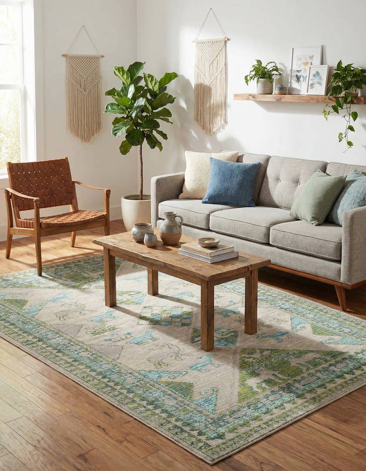 Detail image of 6' x 9' Washable Mesa Rug