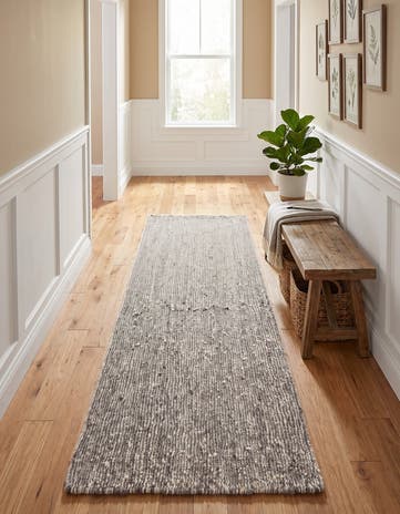 3' 1 x 8' Hand Knotted Moroccan Wool Runner Rug