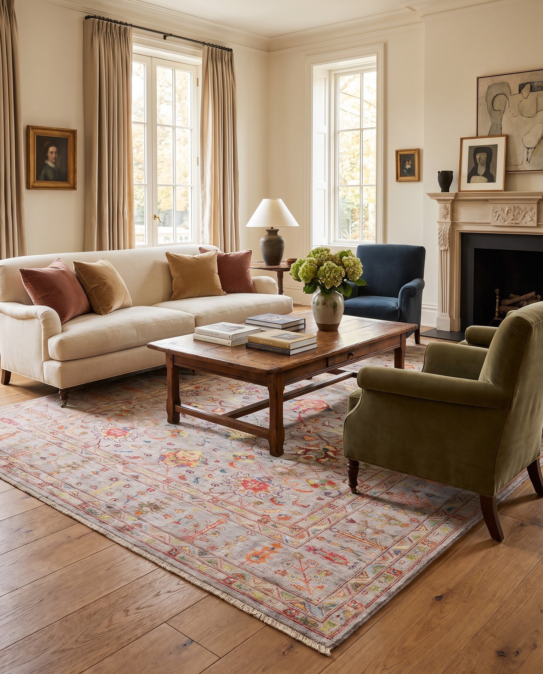 6' 7 x 9' 9 Hand Knotted Ariana Ziegler Rug