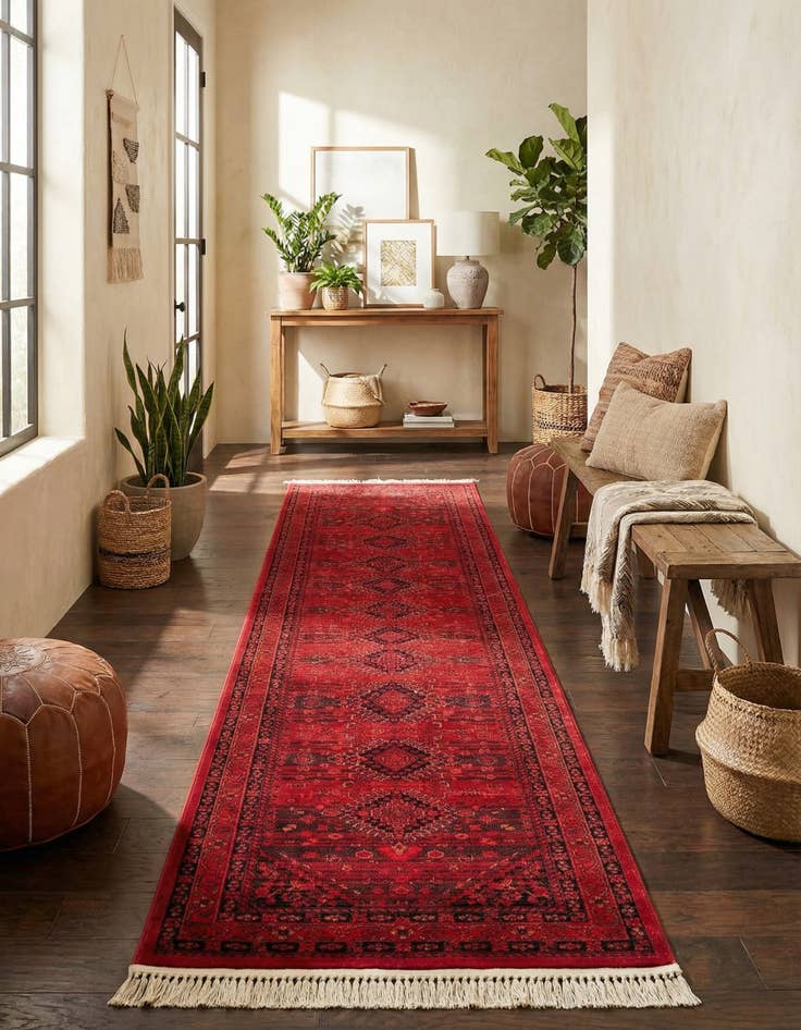 Detail image of 2' 7 x 12' Bokhara Runner Rug