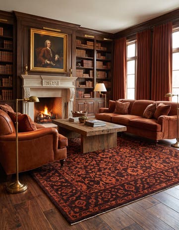 8' 4 x 11' 3 Hand Knotted Ziegler Rug