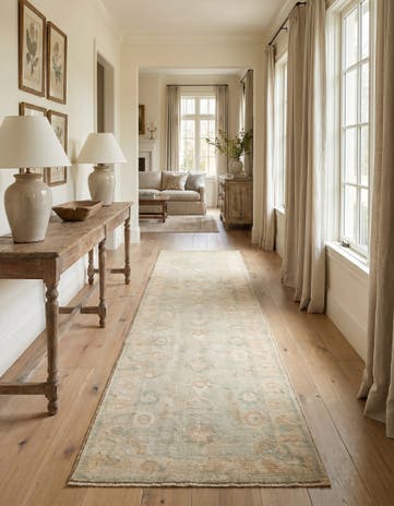 2' 10 x 11' 5 Hand Knotted Oushak Wool Runner Rug