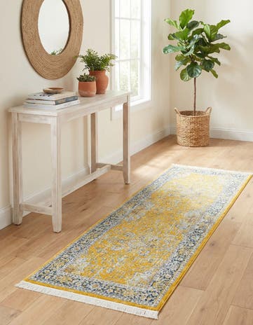 Yellow Santiago Runner Rug