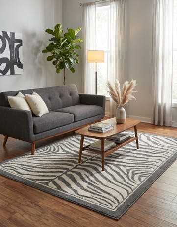 Gray and Ivory Savannah Rug