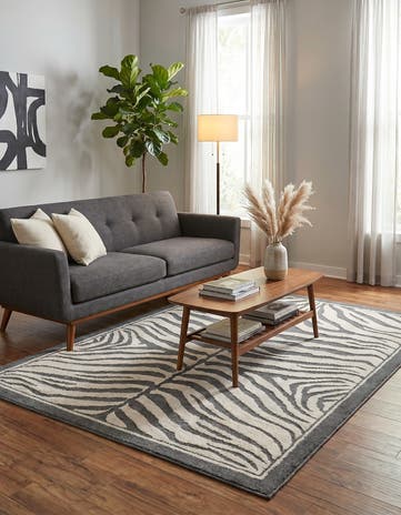 Gray and Ivory Savannah Rug