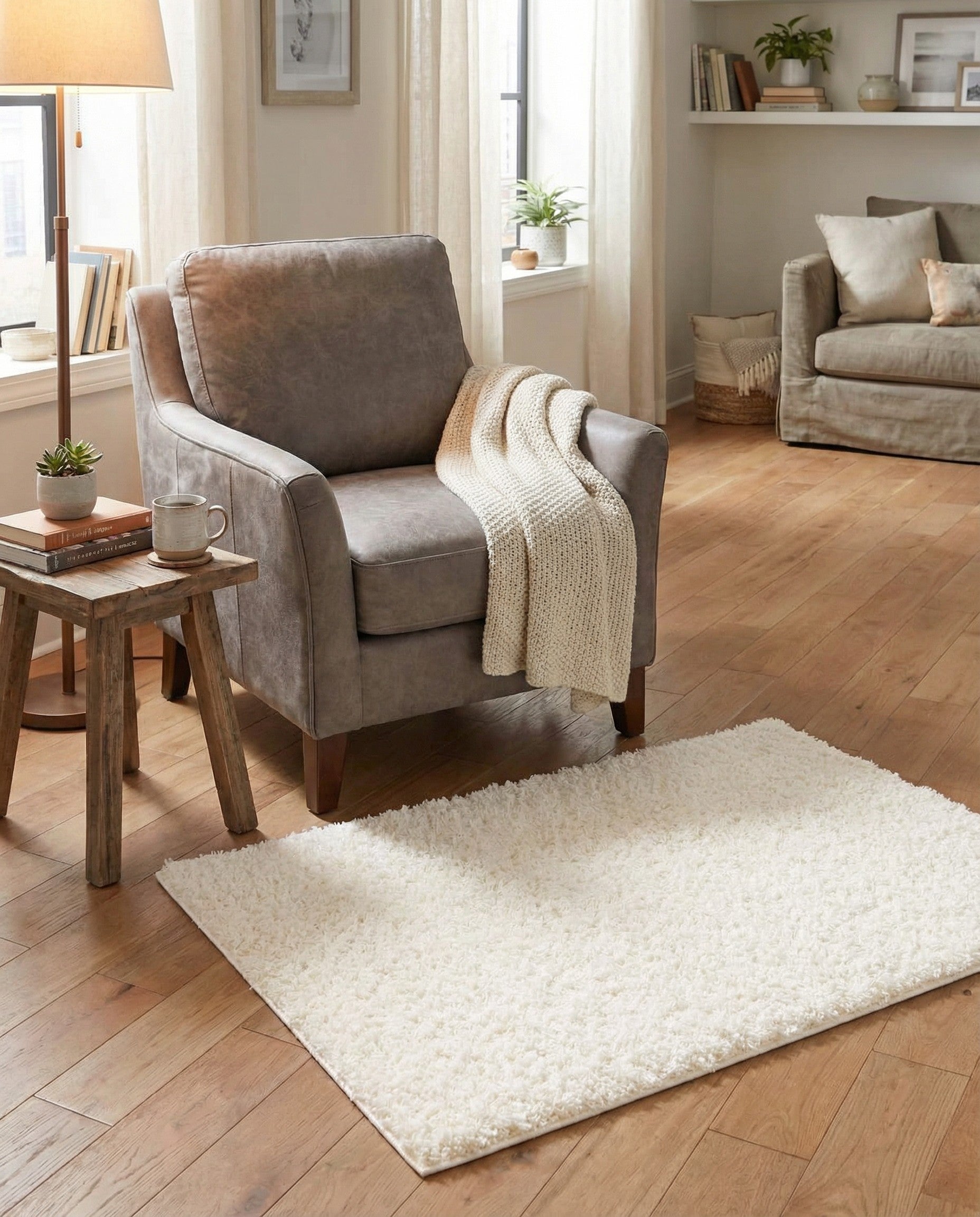 2' 2 x 3' Comfort Solid Shag Rug