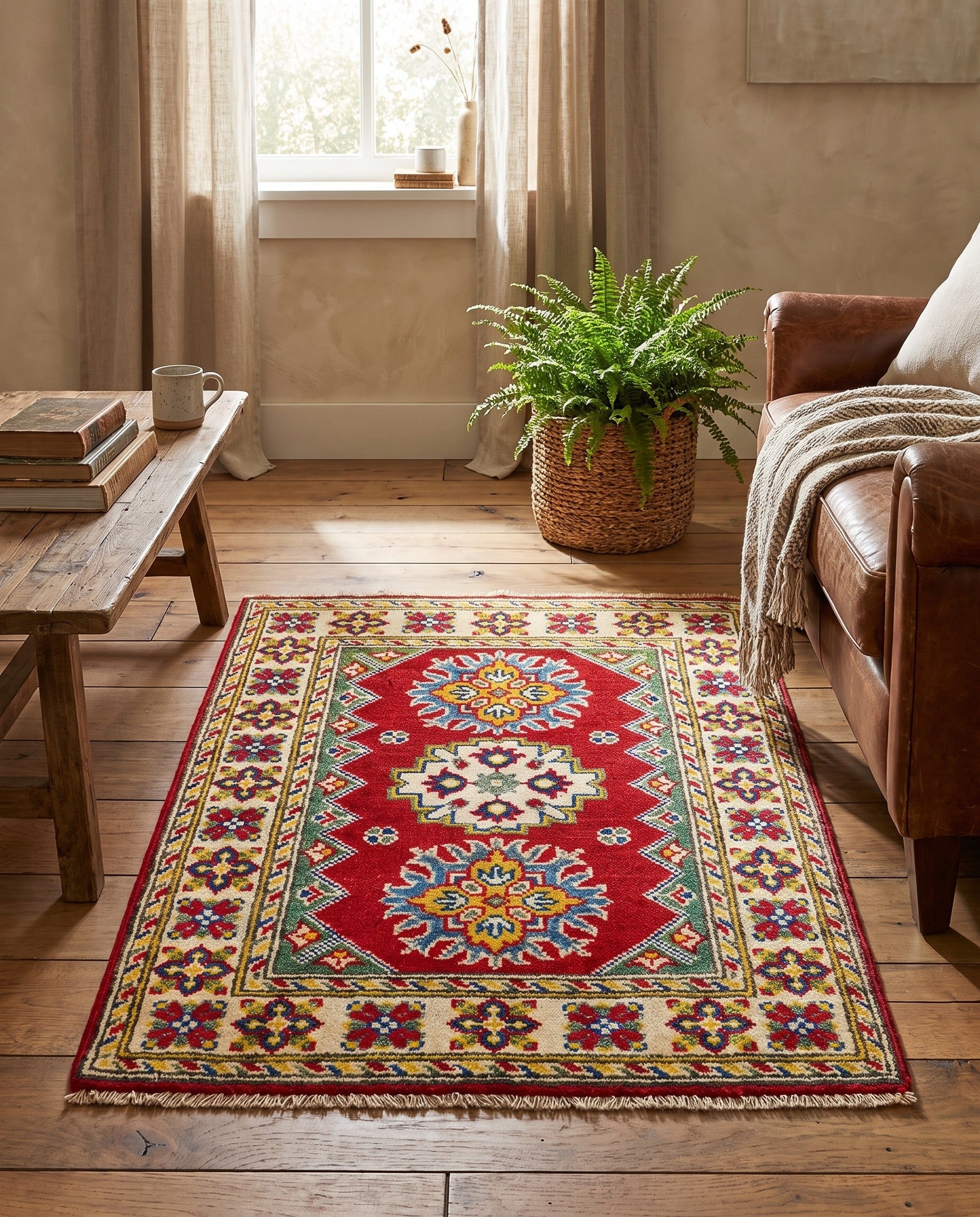 2' 1 x 3' 1 Hand Knotted Kazak Rug