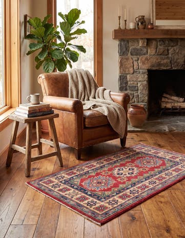 2' 7 x 4' 1 Hand Knotted Kazak Rug