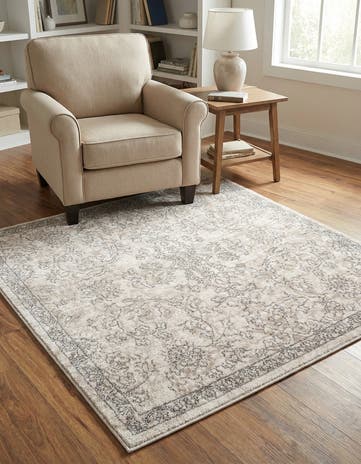 Ivory Oregon Square Rug