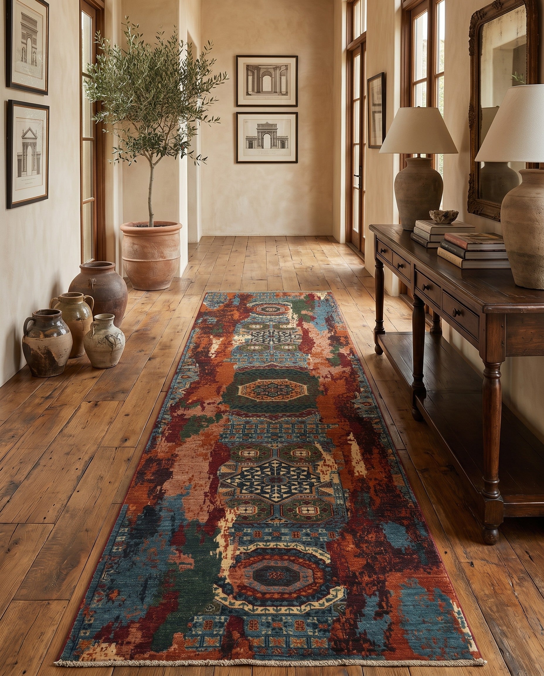 3' x 10' 4 Hand Knotted Mamluk Ziegler Runner Rug