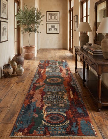 3' x 10' 4 Hand Knotted Mamluk Ziegler Runner Rug