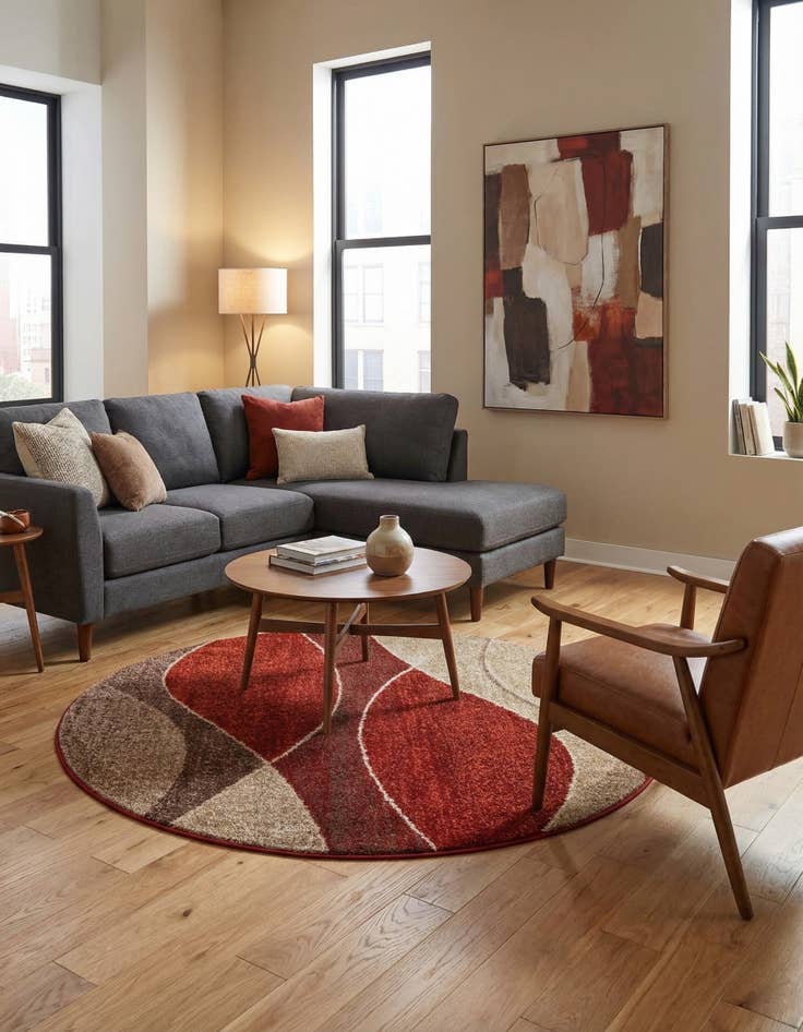 Detail image of 5' 3 x 5' 3 Harvest Round Rug