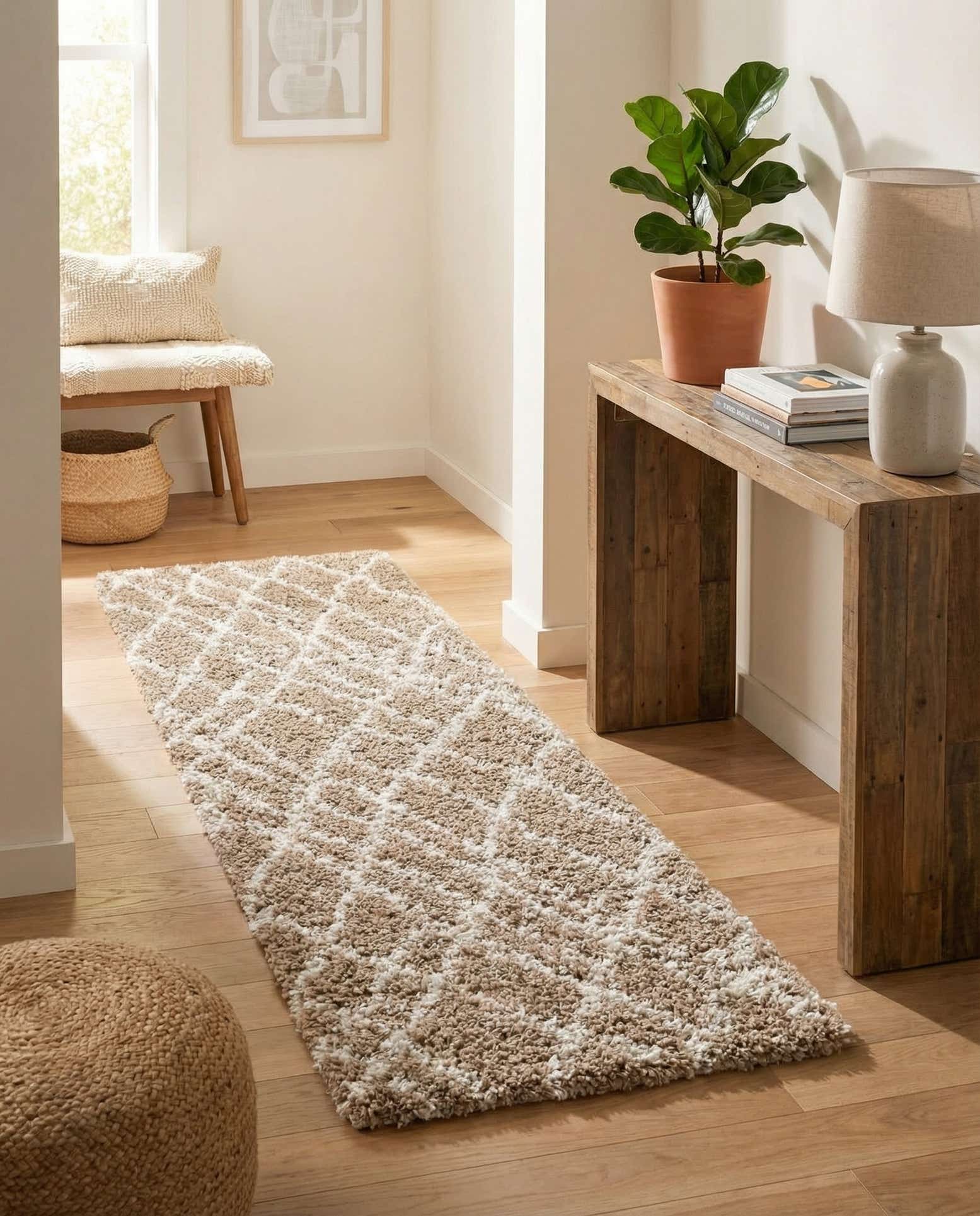 2' x 6' 7 Soft Touch Shag Runner Rug