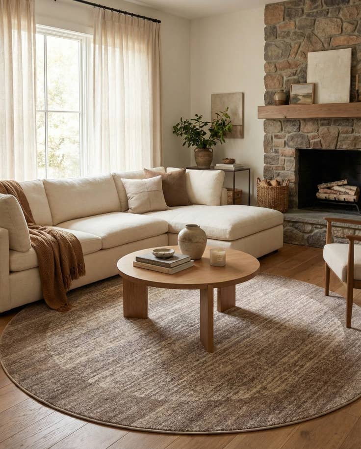 Detail image of 6' x 6' Angelica Round Rug