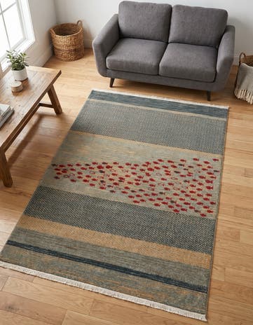 Blue Kashkuli Gabbeh Rug