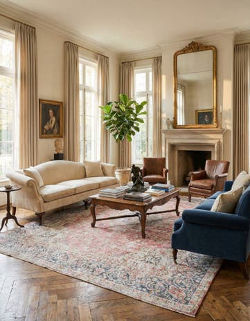 9' 5 x 13' 1 Vintage Royal Wool Rug