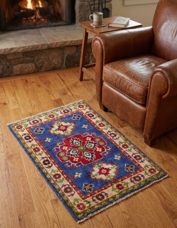 2' x 2' 11 Hand Knotted Kazak Rug