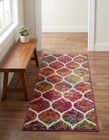 Lattice Frieze Runner Rug