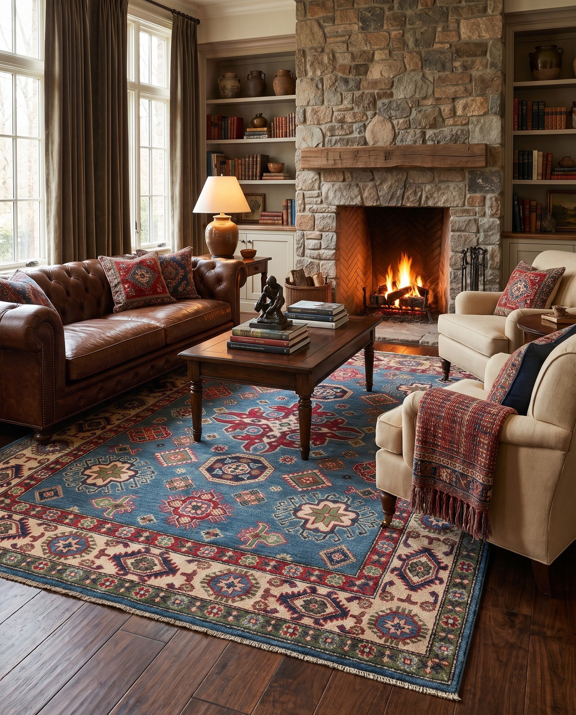5' 2 x 6' 8 Hand Knotted Kazak Rug