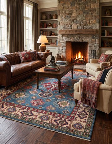 5' 2 x 6' 8 Hand Knotted Kazak Rug