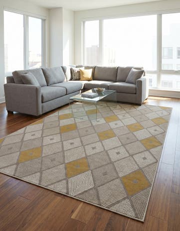 Ivory and Yellow Laguna Rug