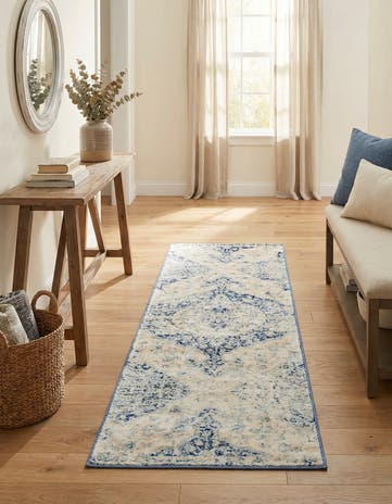 Blue Berkshire Runner Rug