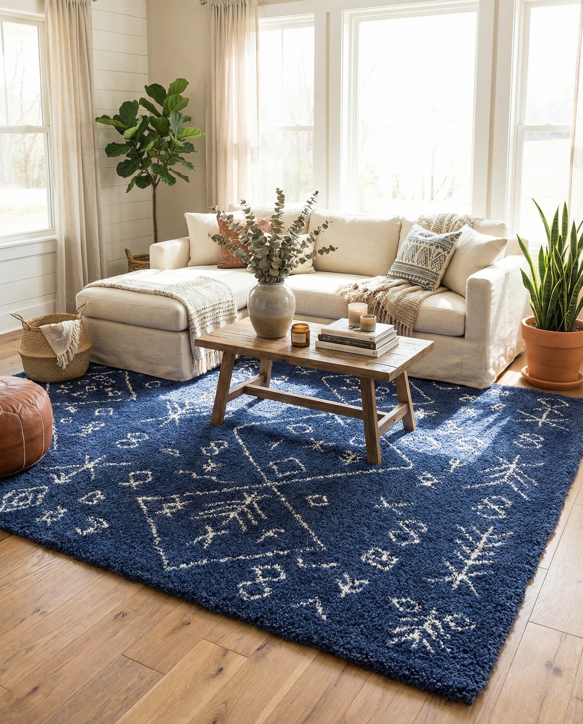  8' x 10' Moroccan Shag Rug