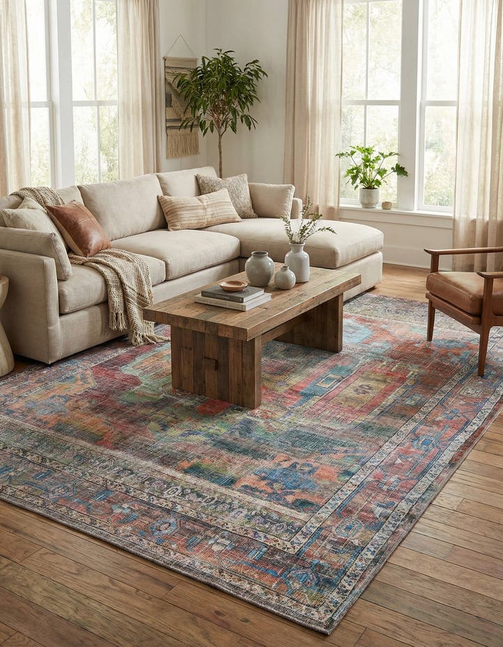 7' 10 x 11' Washable Maahru Rug