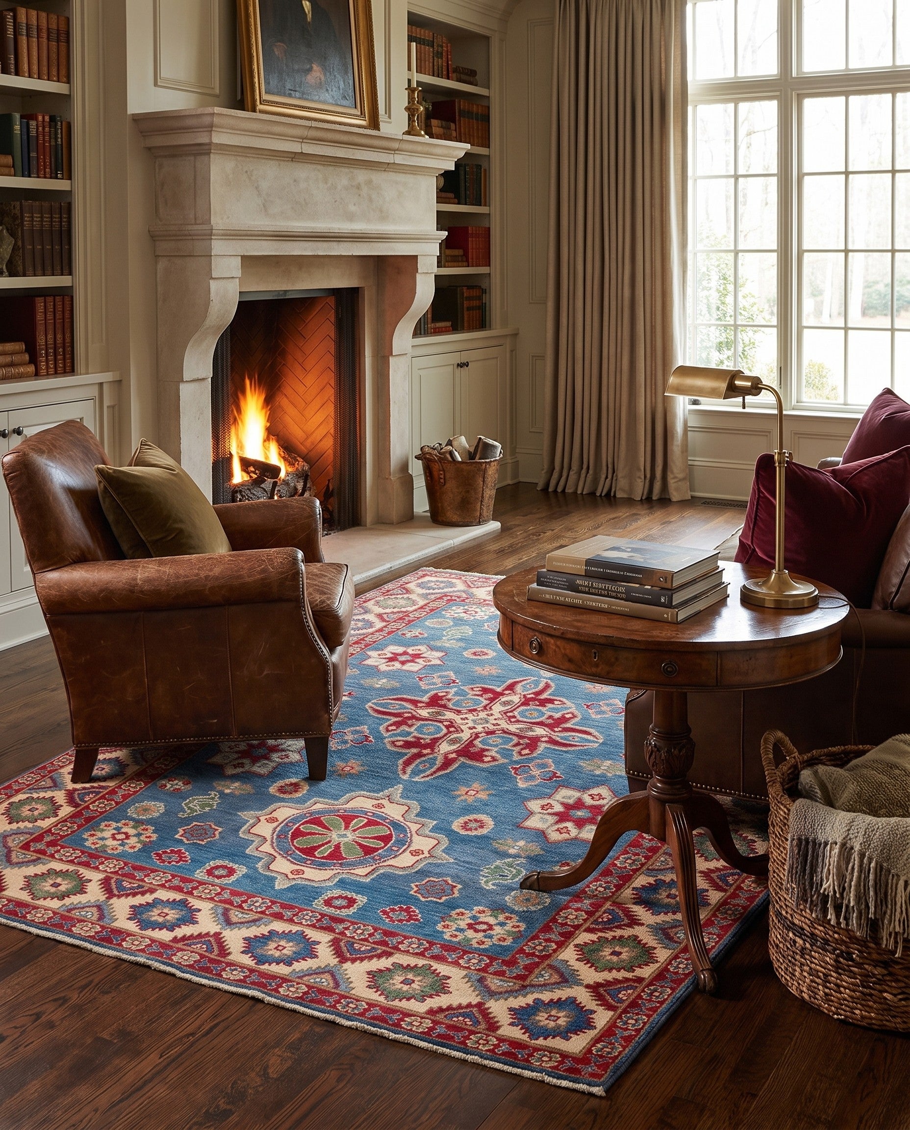 5' x 6' 5 Hand Knotted Kazak Rug