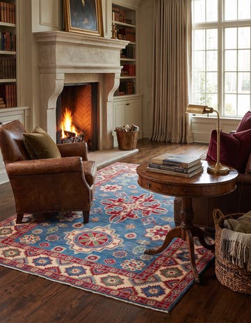 5' x 6' 5 Hand Knotted Kazak Rug