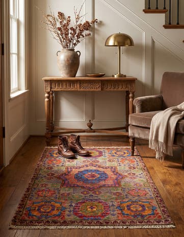 2' x 3' 2 Hand Knotted Mamluk Ziegler Rug