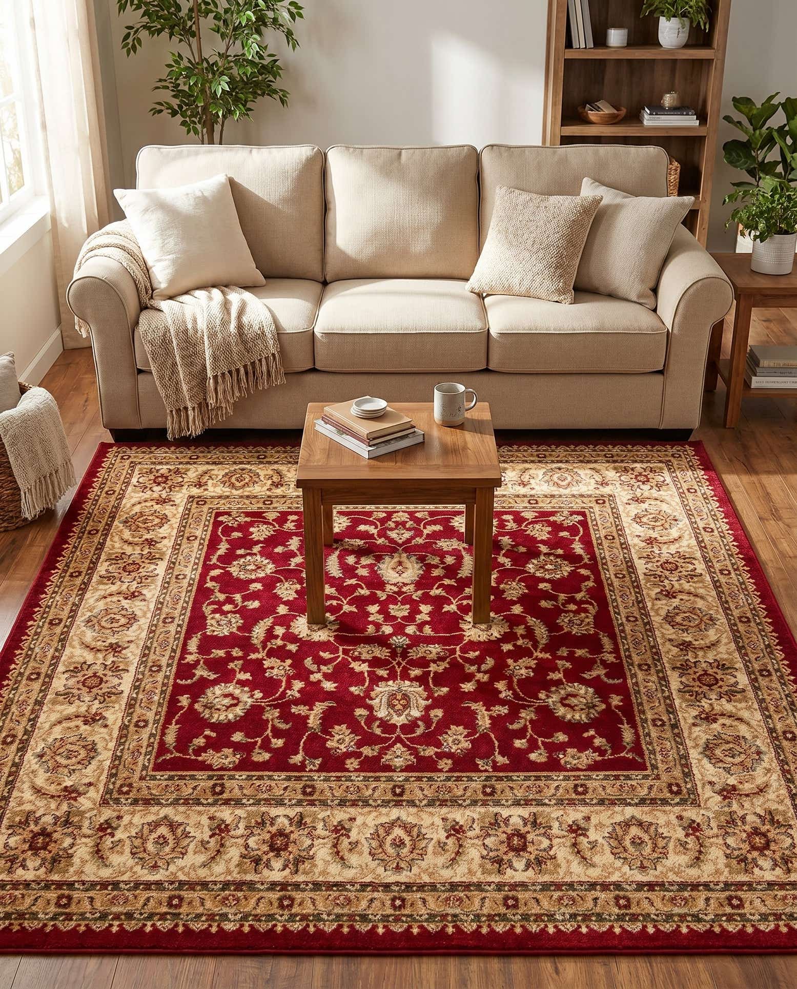 7' x 7' Classic Agra Square Rug