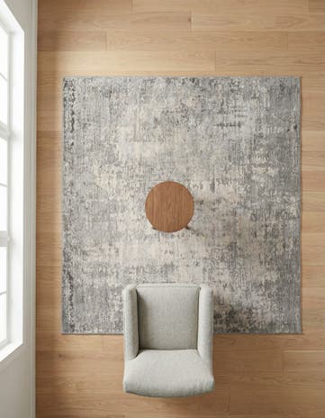 Gray Caspian Square Rug