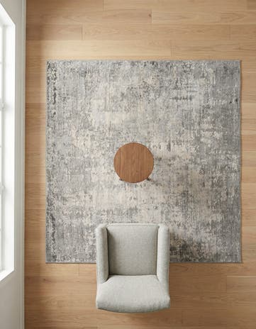 Gray Caspian Square Rug