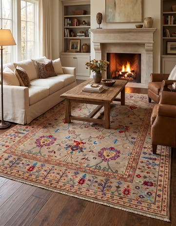 5' 8 x 8' Hand Knotted Kazak Rug