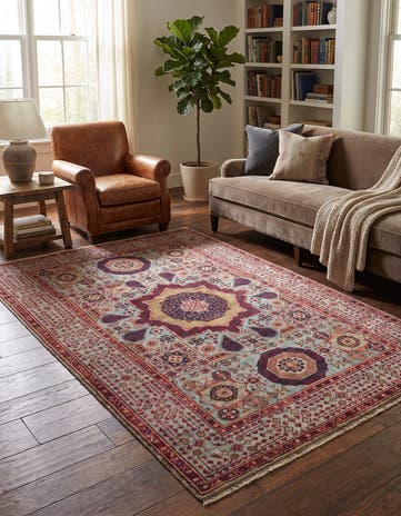 4' x 6' 1 Hand Knotted Mamluk Ziegler Rug